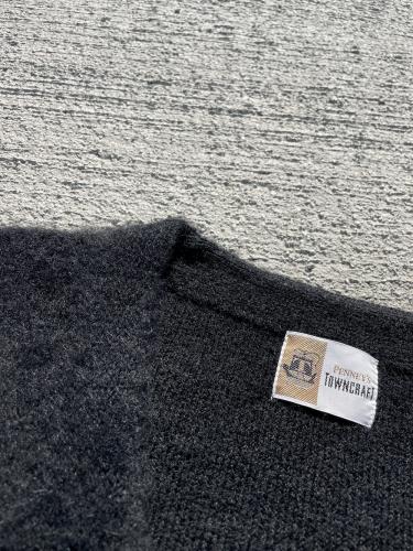 【TOWNCRAFT】 Vintage Mohair Cardigan (Black Solid)