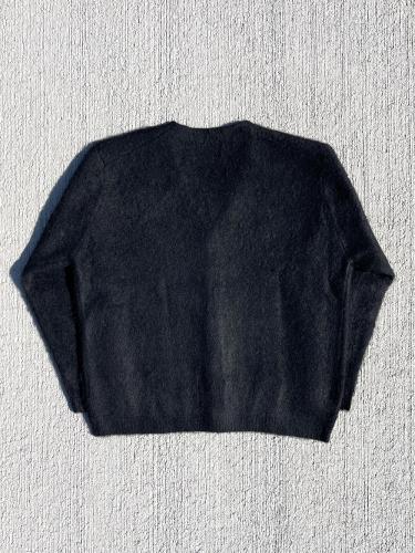 【TOWNCRAFT】 Vintage Mohair Cardigan (Black Solid)