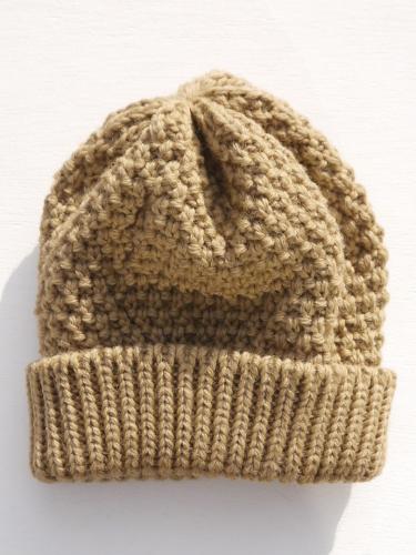 MOSS STITCH HAT