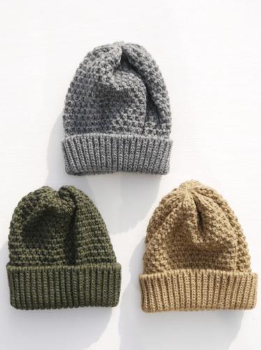 MOSS STITCH HAT