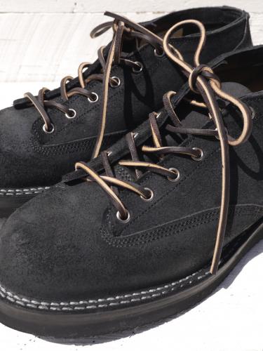 Lace To Toe Oxford  (Black Suede)