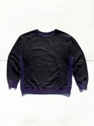 【30% OFF】 2-Tone Crew Neck Sweat Shirt