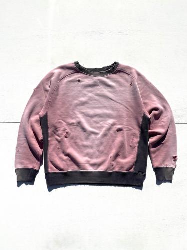 【30% OFF】 2-Tone Crew Neck Sweat Shirt