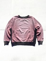 【30% OFF】 2-Tone Crew Neck Sweat Shirt