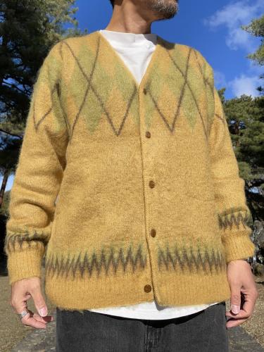 Mohair Cardigan (Argyle)