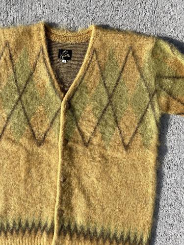 Mohair Cardigan (Argyle)