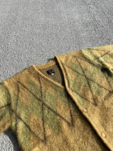 Mohair Cardigan (Argyle)